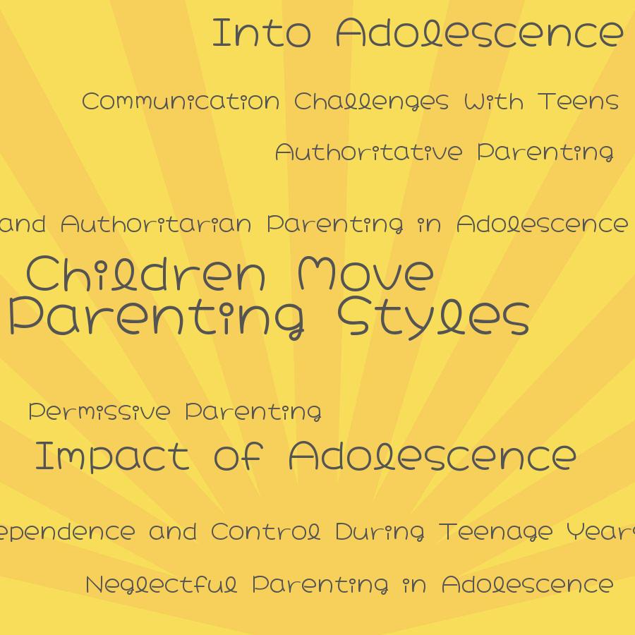 how do parenting styles change as children move into adolescence
