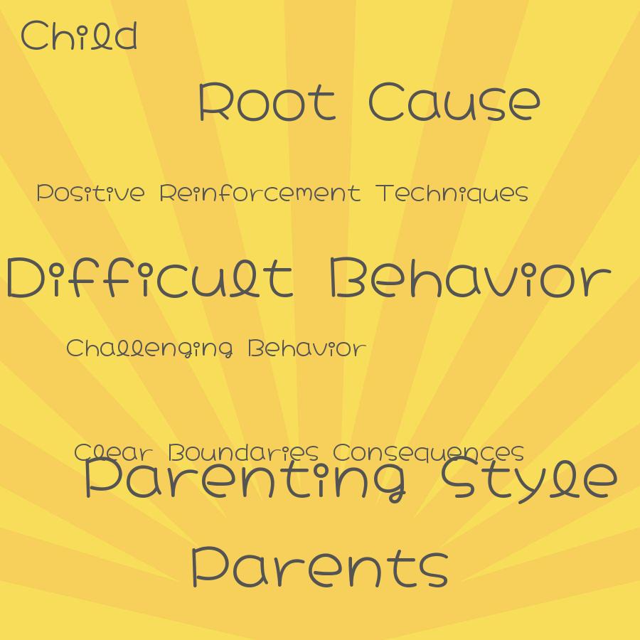 how do parents handle difficult or challenging behavior in their child when using their parenting style