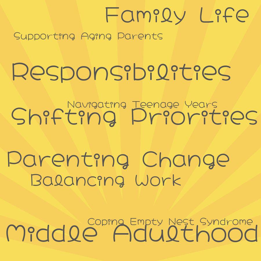 how does parenting change during middle adulthood