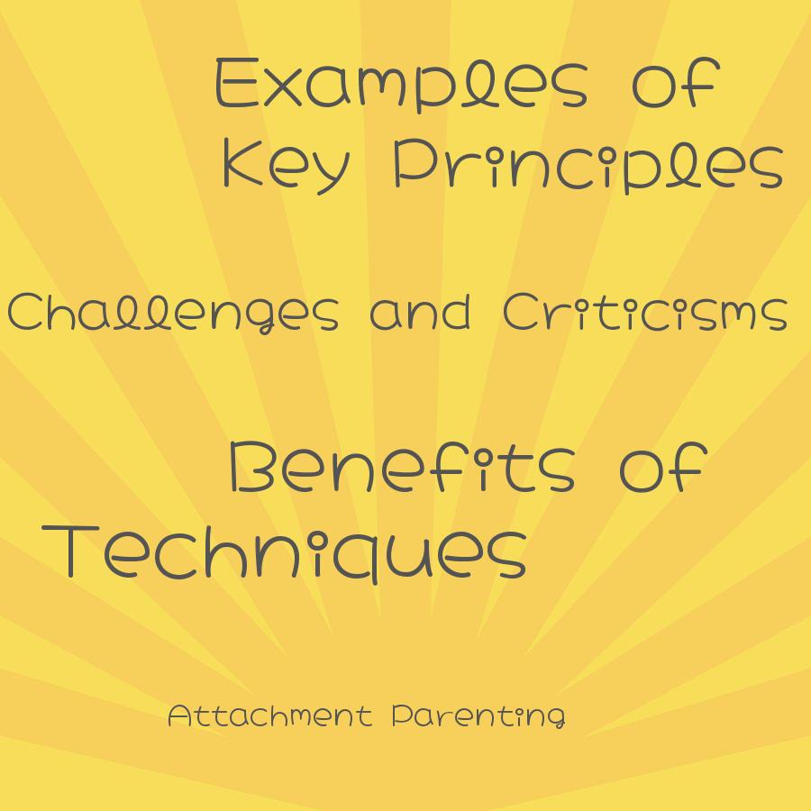 what are examples of attachment parenting