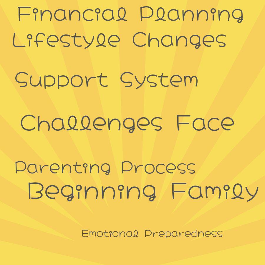 what challenges face the beginning family as they prepare for the parenting process