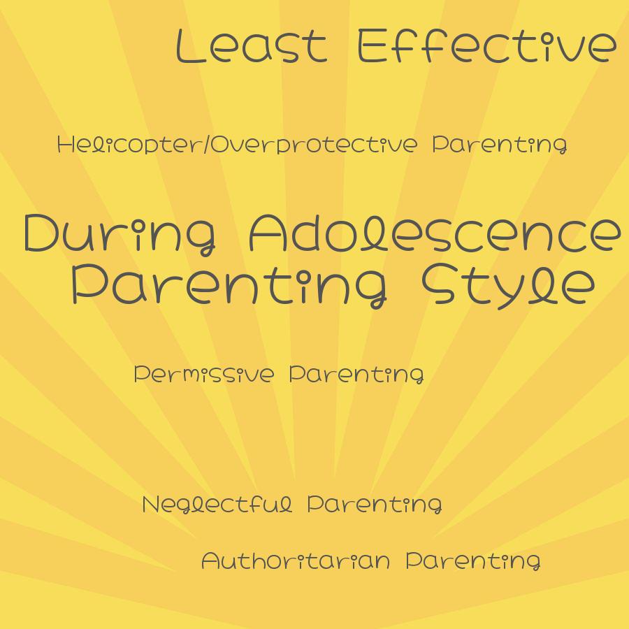 which parenting style is least effective during adolescence